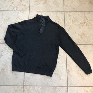 Men’s Pullover Sweater 1/4 button up (size Large)